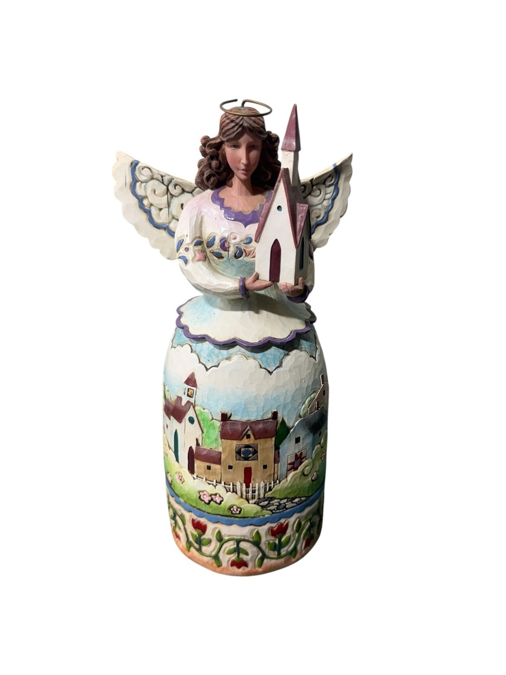 Vintage Jim Shore Heartwood Creek "Blessed are the Faithful" Angel figurine